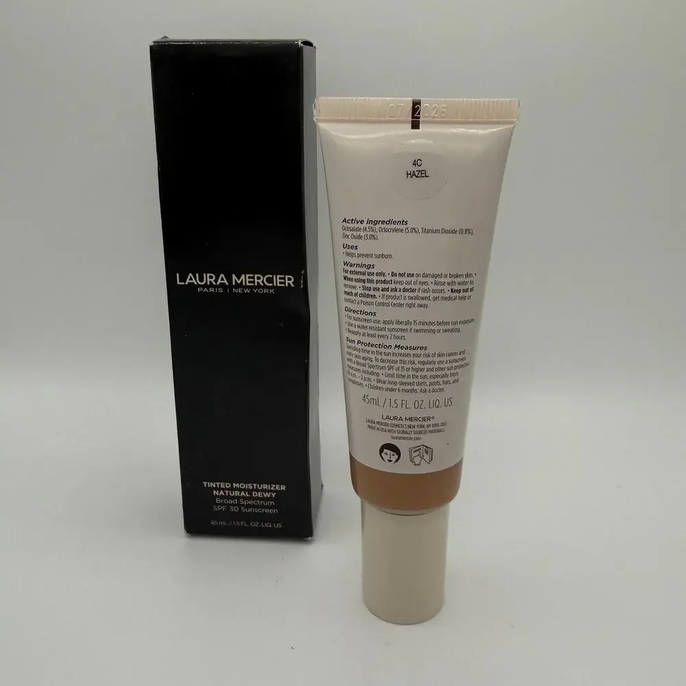 Laura Mercier Tinted Moisturizer Natural Dewy 4C Hazel 1.5 Fl Oz/45ml